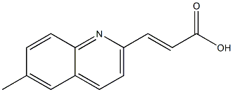 3-(6-methylquinolin-2-yl)acrylic acid Structure