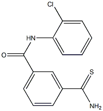 3-(aminocarbonothioyl)-N-(2-chlorophenyl)benzamide Structure