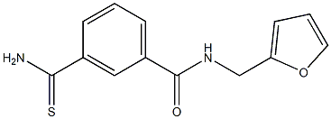 3-(aminocarbonothioyl)-N-(2-furylmethyl)benzamide Structure