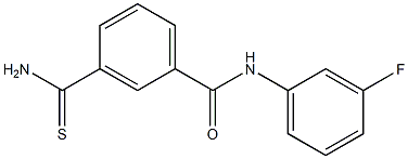 3-(aminocarbonothioyl)-N-(3-fluorophenyl)benzamide