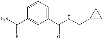 3-(aminocarbonothioyl)-N-(cyclopropylmethyl)benzamide Structure