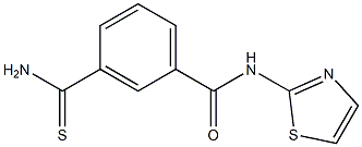 3-(aminocarbonothioyl)-N-1,3-thiazol-2-ylbenzamide Structure