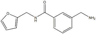 3-(aminomethyl)-N-(2-furylmethyl)benzamide,,结构式