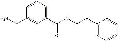 3-(aminomethyl)-N-(2-phenylethyl)benzamide Struktur