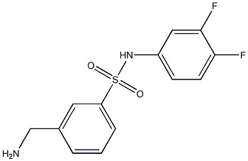 3-(aminomethyl)-N-(3,4-difluorophenyl)benzenesulfonamide|