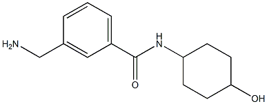3-(aminomethyl)-N-(4-hydroxycyclohexyl)benzamide 结构式