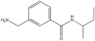 3-(aminomethyl)-N-(sec-butyl)benzamide 结构式