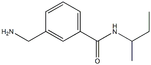 3-(aminomethyl)-N-(sec-butyl)benzamide Struktur