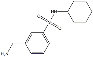 3-(aminomethyl)-N-cyclohexylbenzenesulfonamide Structure