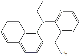 3-(aminomethyl)-N-ethyl-N-(naphthalen-1-yl)pyridin-2-amine 结构式