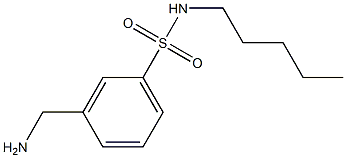 3-(aminomethyl)-N-pentylbenzene-1-sulfonamide