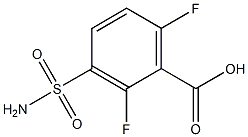 3-(aminosulfonyl)-2,6-difluorobenzoic acid Structure