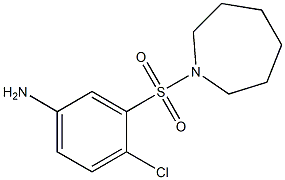 3-(azepane-1-sulfonyl)-4-chloroaniline 化学構造式