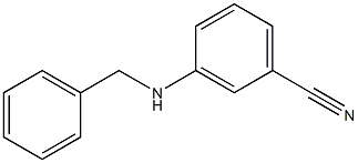 3-(benzylamino)benzonitrile,,结构式