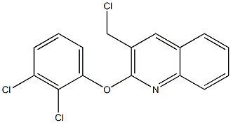 3-(chloromethyl)-2-(2,3-dichlorophenoxy)quinoline,,结构式