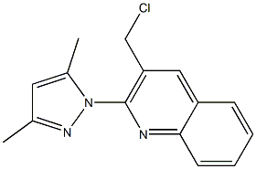  3-(chloromethyl)-2-(3,5-dimethyl-1H-pyrazol-1-yl)quinoline