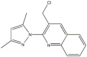 3-(chloromethyl)-2-(3,5-dimethyl-1H-pyrazol-1-yl)quinoline