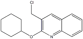 3-(chloromethyl)-2-(cyclohexyloxy)quinoline Struktur