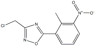 3-(chloromethyl)-5-(2-methyl-3-nitrophenyl)-1,2,4-oxadiazole Structure