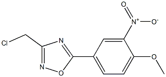 3-(chloromethyl)-5-(4-methoxy-3-nitrophenyl)-1,2,4-oxadiazole