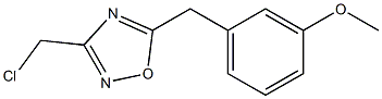 3-(chloromethyl)-5-[(3-methoxyphenyl)methyl]-1,2,4-oxadiazole