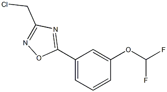 3-(chloromethyl)-5-[3-(difluoromethoxy)phenyl]-1,2,4-oxadiazole