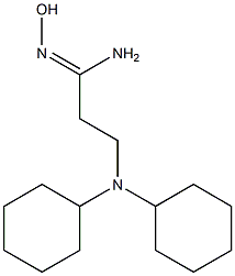 3-(dicyclohexylamino)-N'-hydroxypropanimidamide,,结构式