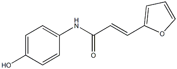 3-(furan-2-yl)-N-(4-hydroxyphenyl)prop-2-enamide,,结构式