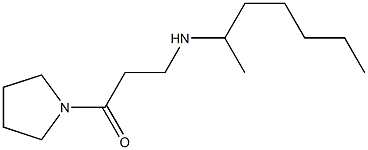 3-(heptan-2-ylamino)-1-(pyrrolidin-1-yl)propan-1-one Structure