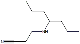 3-(heptan-4-ylamino)propanenitrile Struktur