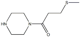 3-(methylsulfanyl)-1-(piperazin-1-yl)propan-1-one Structure