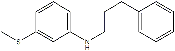 3-(methylsulfanyl)-N-(3-phenylpropyl)aniline,,结构式