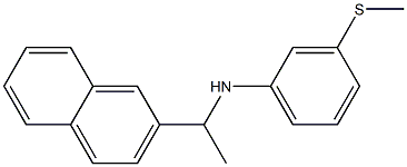 3-(methylsulfanyl)-N-[1-(naphthalen-2-yl)ethyl]aniline Structure