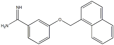 3-(naphthalen-1-ylmethoxy)benzene-1-carboximidamide Structure