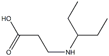 3-(pentan-3-ylamino)propanoic acid 结构式