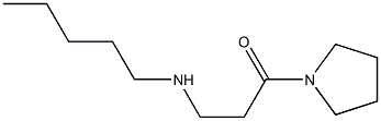 3-(pentylamino)-1-(pyrrolidin-1-yl)propan-1-one Struktur
