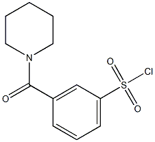 3-(piperidin-1-ylcarbonyl)benzene-1-sulfonyl chloride Structure