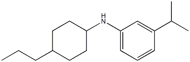 3-(propan-2-yl)-N-(4-propylcyclohexyl)aniline Struktur