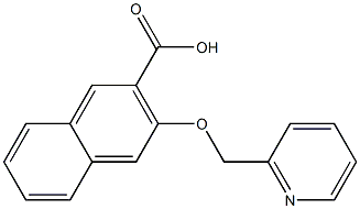 3-(pyridin-2-ylmethoxy)naphthalene-2-carboxylic acid,,结构式