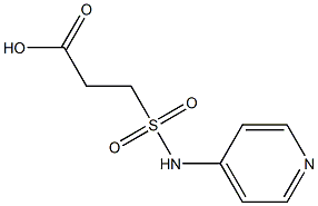 3-(pyridin-4-ylsulfamoyl)propanoic acid 化学構造式