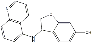 3-(quinolin-5-ylamino)-2,3-dihydro-1-benzofuran-6-ol Structure