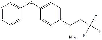 3,3,3-trifluoro-1-(4-phenoxyphenyl)propan-1-amine 结构式