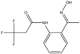 3,3,3-trifluoro-N-{2-[(1E)-N-hydroxyethanimidoyl]phenyl}propanamide Struktur