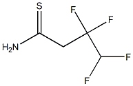 3,3,4,4-tetrafluorobutanethioamide Structure