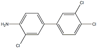 3,3',4'-trichloro-1,1'-biphenyl-4-amine Structure
