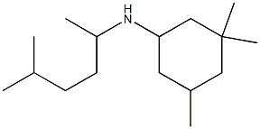 3,3,5-trimethyl-N-(5-methylhexan-2-yl)cyclohexan-1-amine Structure