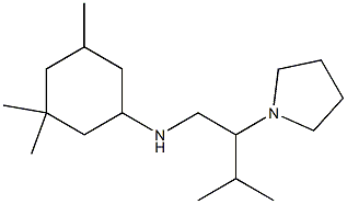 3,3,5-trimethyl-N-[3-methyl-2-(pyrrolidin-1-yl)butyl]cyclohexan-1-amine Structure