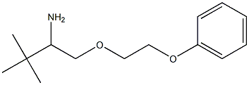 3,3-dimethyl-1-(2-phenoxyethoxy)butan-2-amine Structure