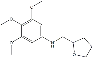 3,4,5-trimethoxy-N-(oxolan-2-ylmethyl)aniline 结构式