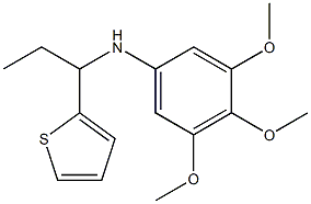  3,4,5-trimethoxy-N-[1-(thiophen-2-yl)propyl]aniline